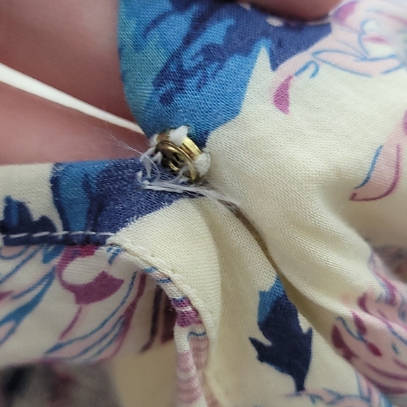 1 State Yellow Aster Garden Floral Drape Front V-neck Romper - Picture 7 of 10